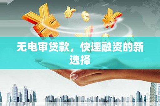 新河无电审贷款，快速融资的新选择