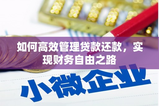 武邑如何高效管理贷款还款，实现财务自由之路