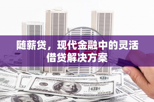 泾县随薪贷，现代金融中的灵活借贷解决方案