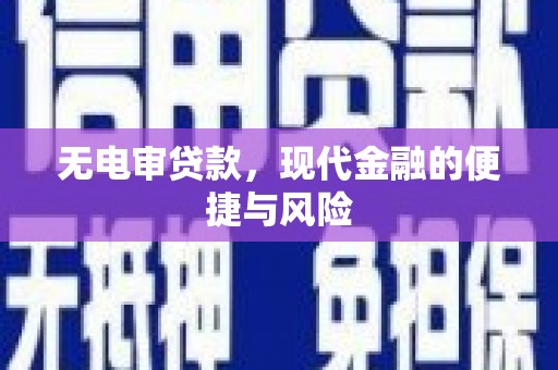 义竹无电审贷款，现代金融的便捷与风险