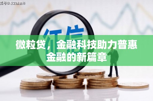 礼县微粒贷，金融科技助力普惠金融的新篇章