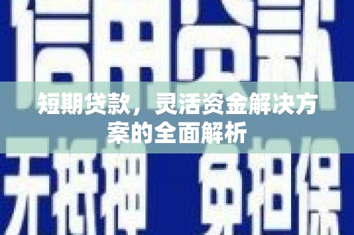 岢岚短期贷款，灵活资金解决方案的全面解析