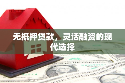 万峦无抵押贷款，灵活融资的现代选择