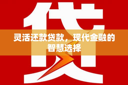 新店灵活还款贷款，现代金融的智慧选择
