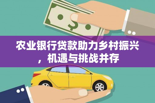 佳县农业银行贷款助力乡村振兴，机遇与挑战并存