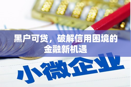 金城黑户可贷，破解信用困境的金融新机遇